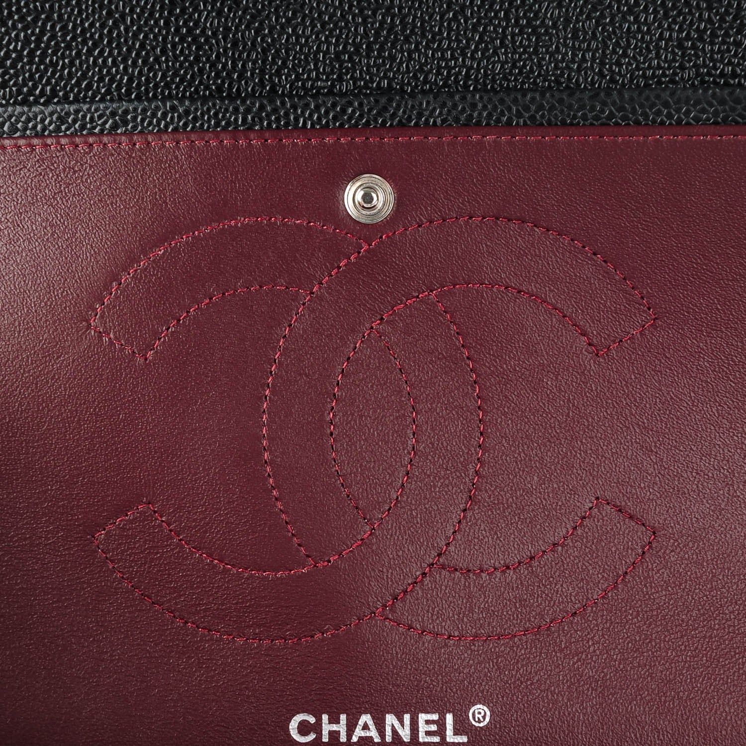 Chanel Caviar Quilted Jumbo Double Flap Black 8 of 9