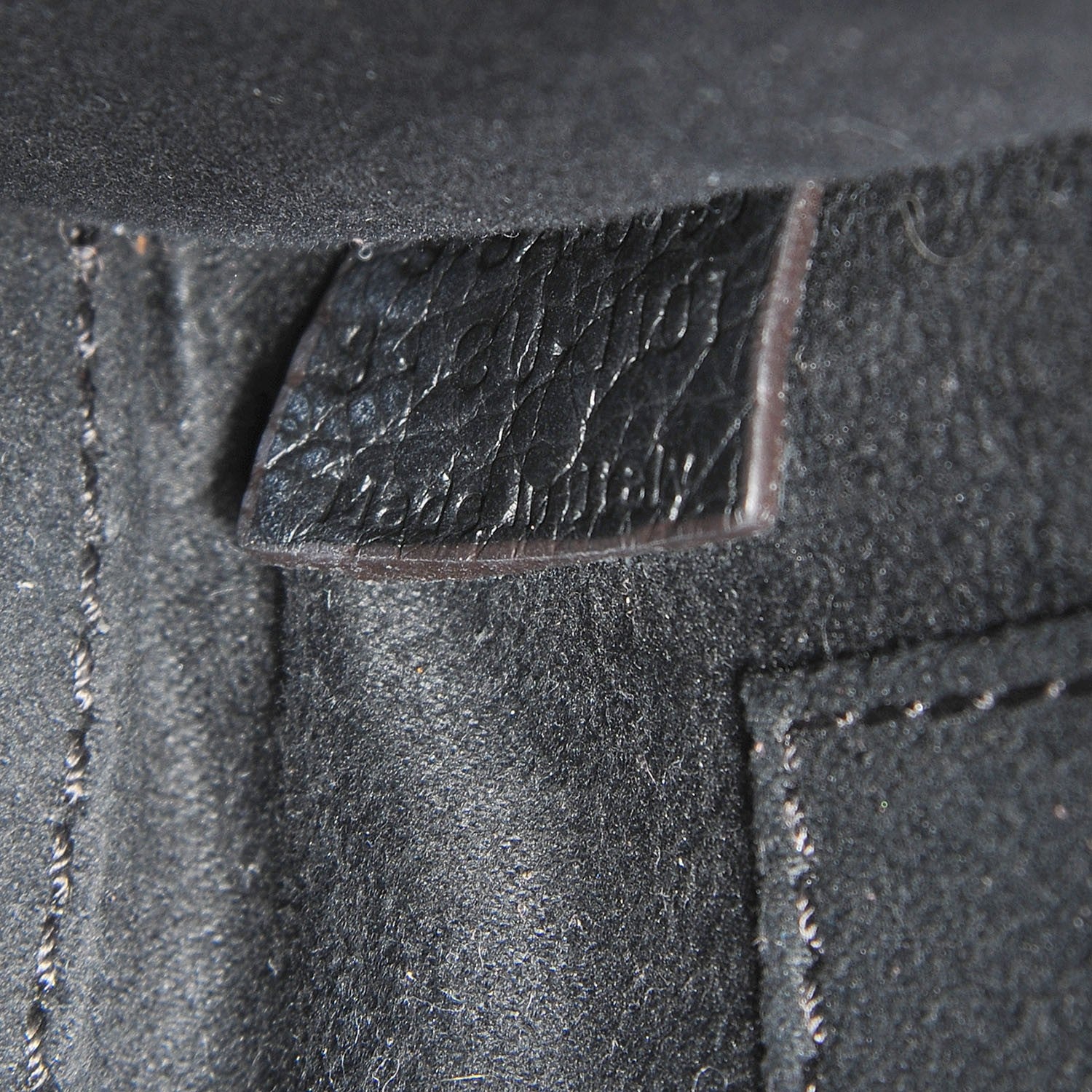 Celine Drummed Calfskin Nano Luggage Black 7 of 8