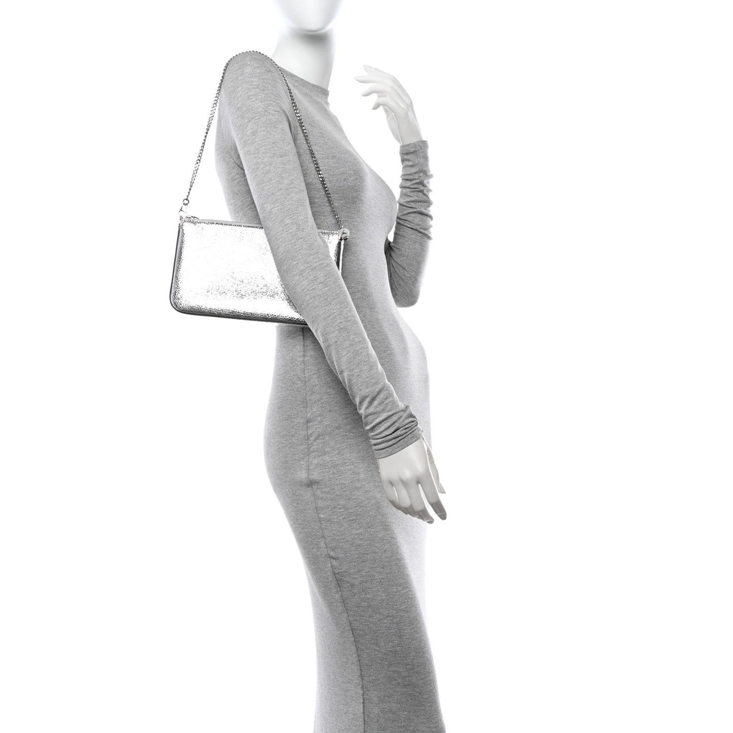 Specchio Star Loubila Chain Clutch Silver