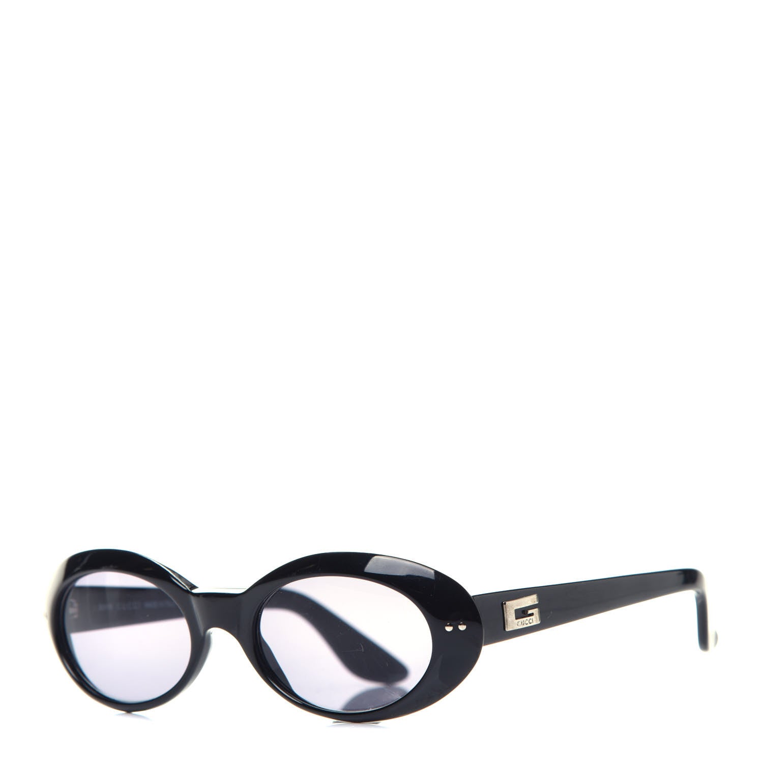 Gucci Acetate Oval Sunglasses GG2413/N/S Black 1 of 7