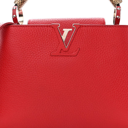 Louis Vuitton Taurillon Snakeskin Capucines BB Rubis 7 of 18