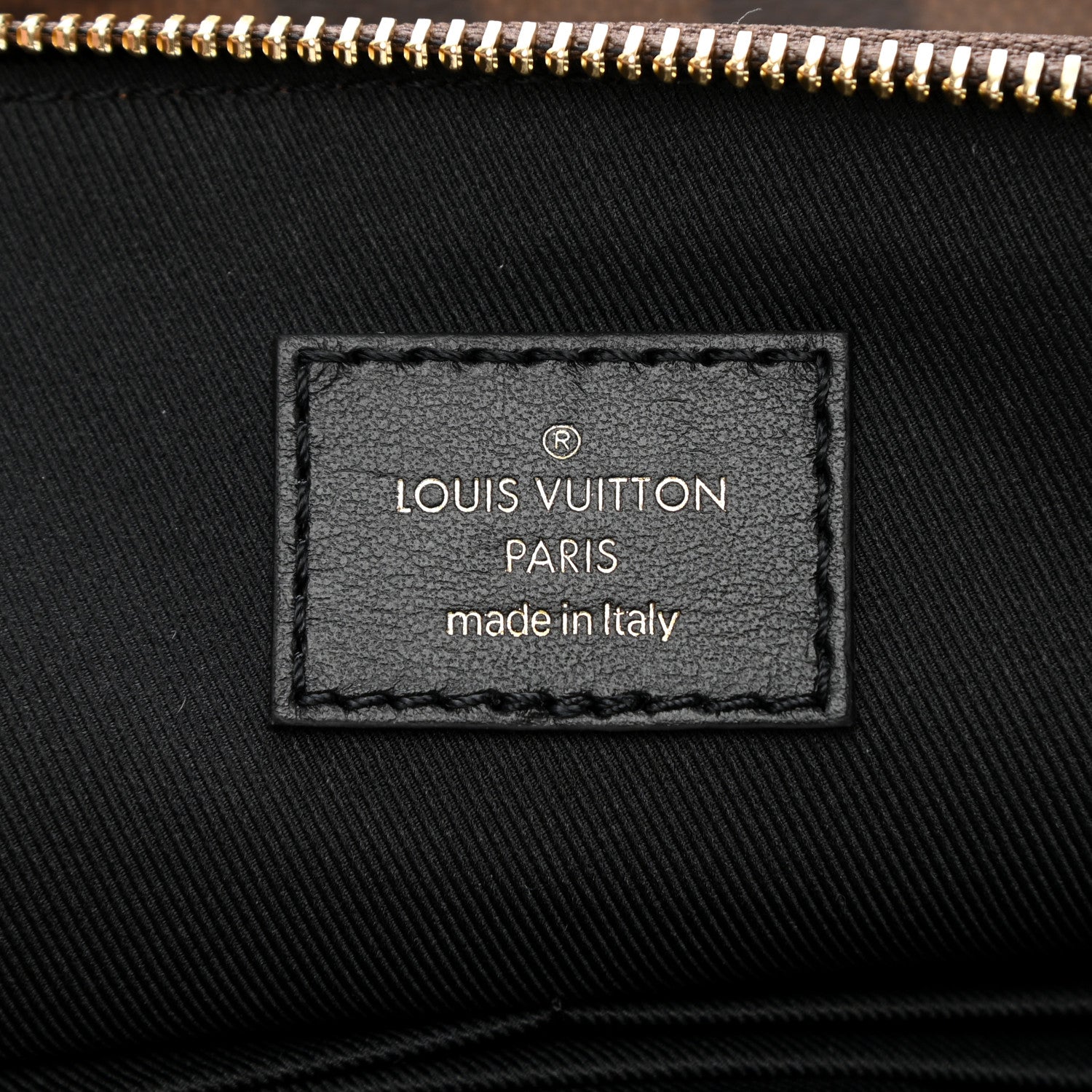 Louis Vuitton Damier Ebene Odeon Tote MM Black 5 of 7