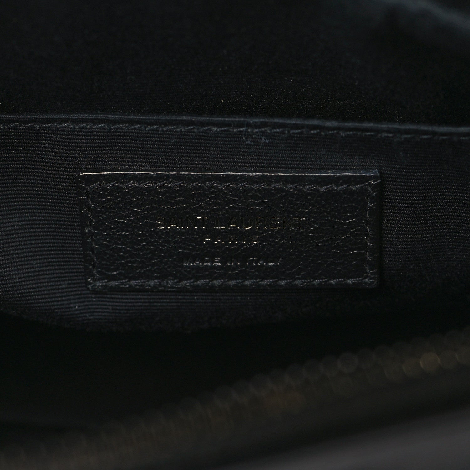 Saint Laurent Calfskin Matelasse Monogram Monochrome Lou Camera Bag Black 6 of 9