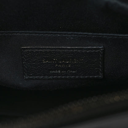 Saint Laurent Calfskin Matelasse Monogram Monochrome Lou Camera Bag Black 6 of 9