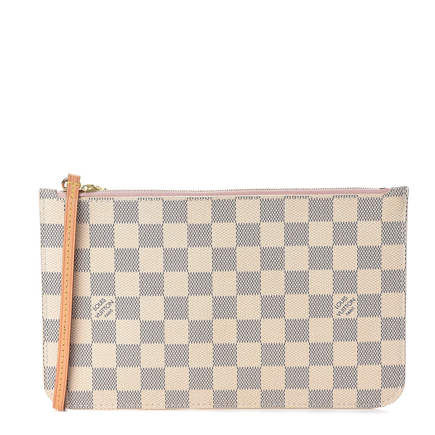 Louis Vuitton Damier Azur Neverfull MM GM Pochette Rose Ballerine 1 of 6