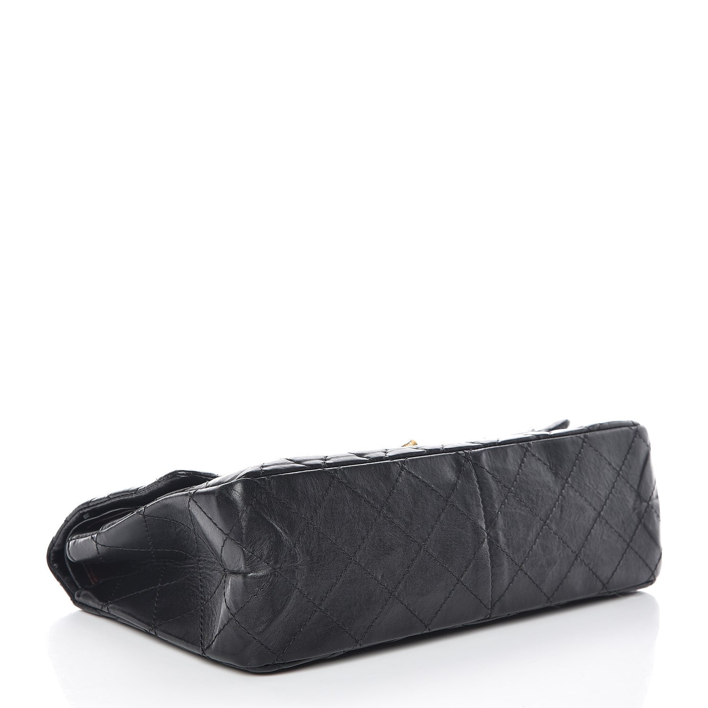 Aged Calfskin Quilted 2.55 Reissue 226 Flap Black