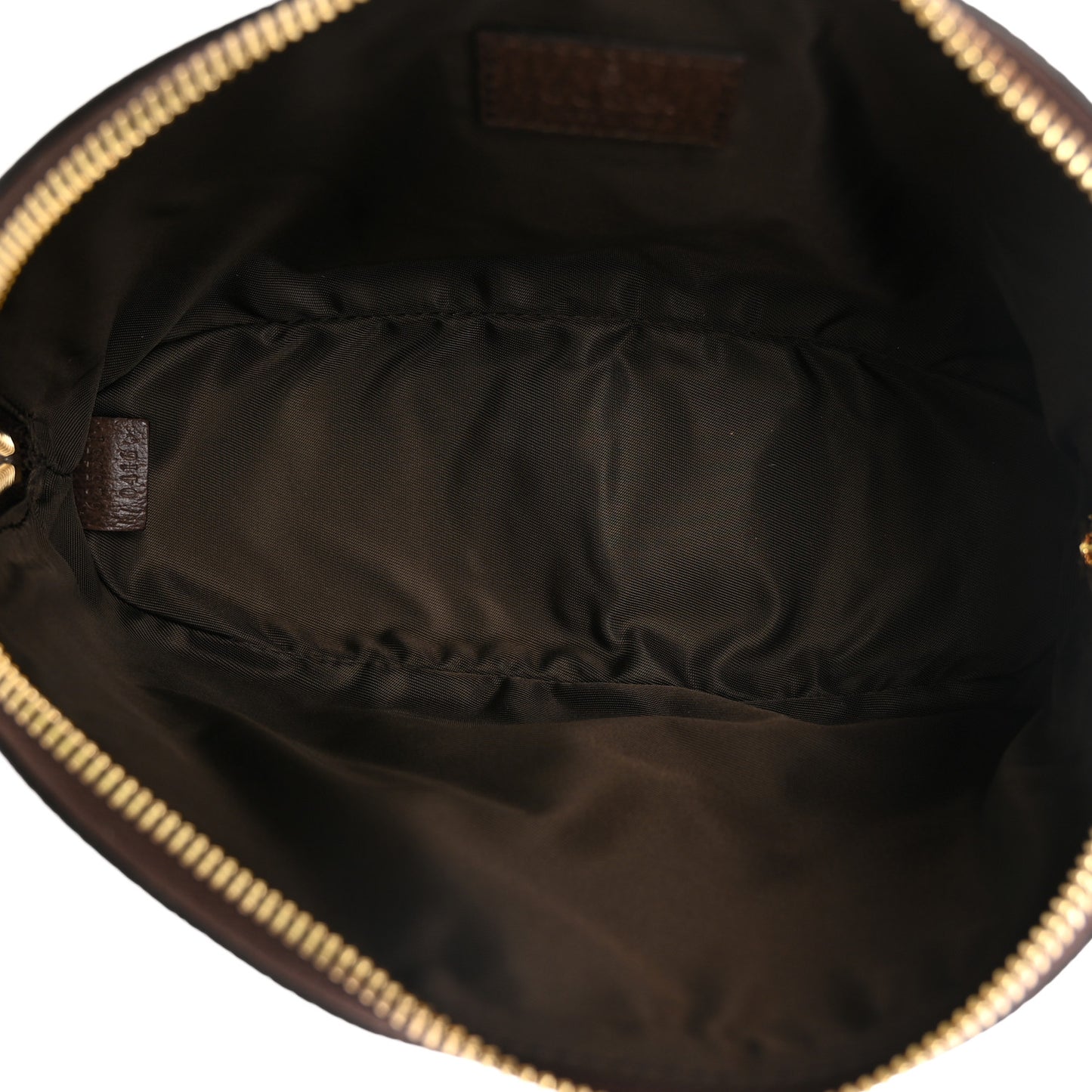 GG Supreme Monogram Textured Calfskin Web Large Ophidia Cosmetic Case Beige Ebony New Acero