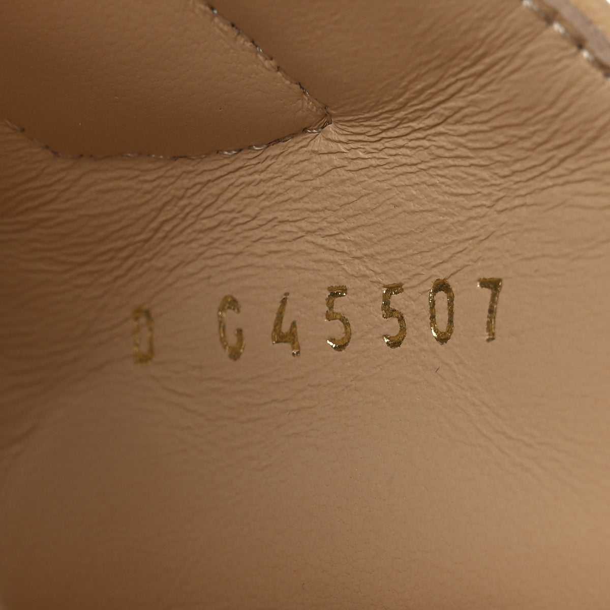 Lambskin Quilted Velcro Dad Chain CC Slide Sandals 40.5 Beige