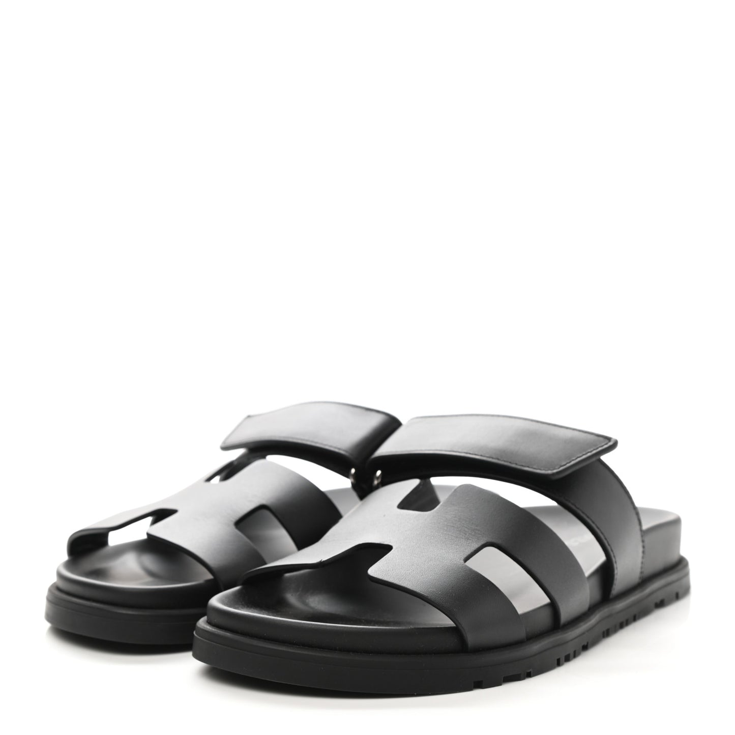 Calfskin Womens Chypre Sandals 35.5 Black