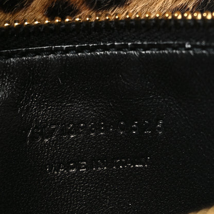 Saint Laurent Pony Hair Leopard Print Small Le 5 A 7 Soft Hobo 8 of 11