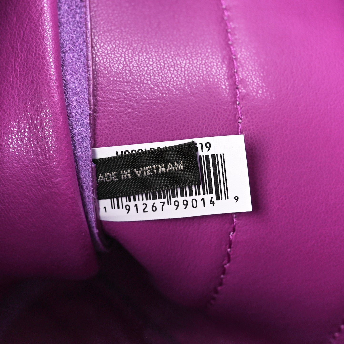 Grained Calfskin Small The Tote Bag Regal Orchid
