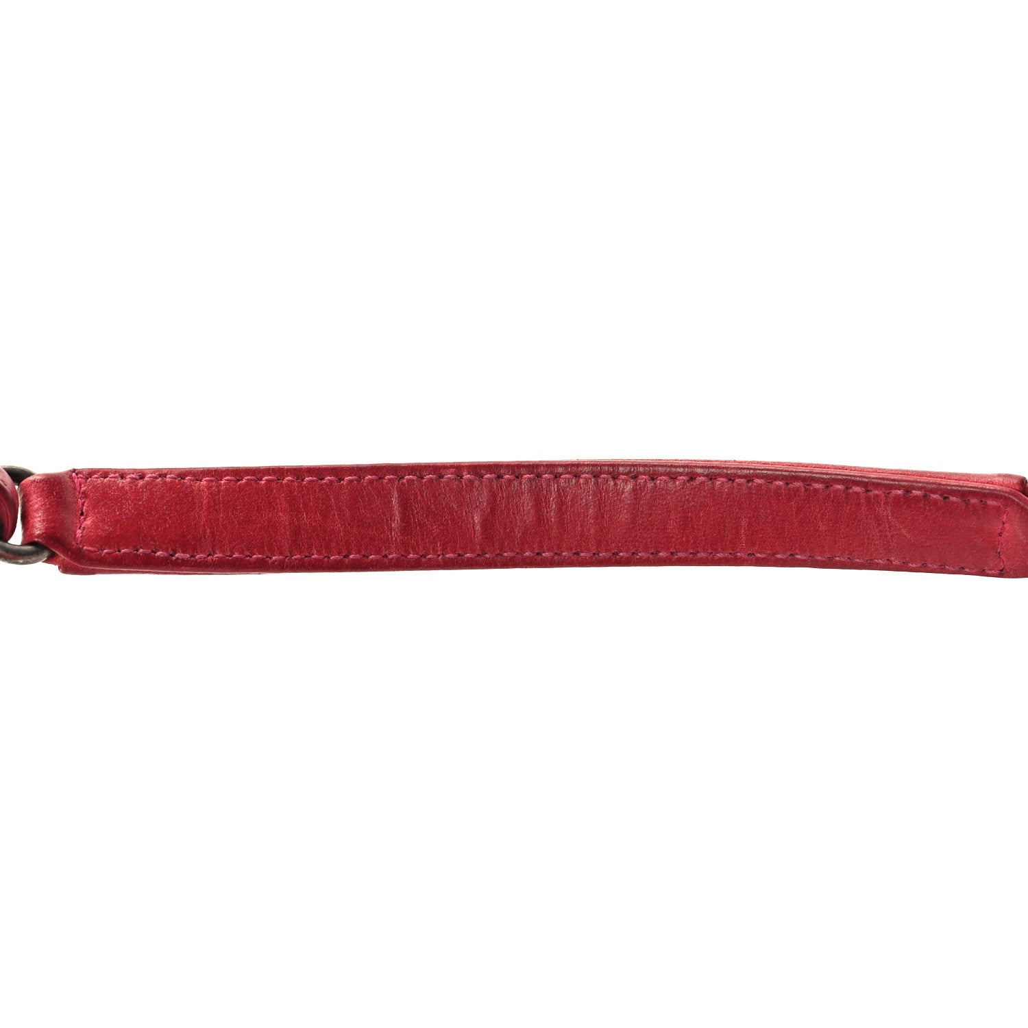 Chanel Iridescent Calfskin Quilted Large Just Mademoiselle Bowling Bag Red 16 of 17