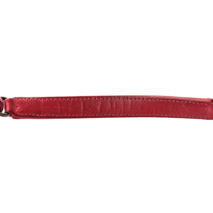Chanel Iridescent Calfskin Quilted Large Just Mademoiselle Bowling Bag Red 16 of 17