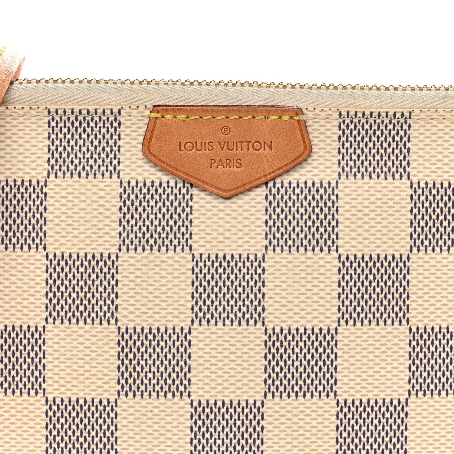 Louis Vuitton Damier Azur Double Zip Pochette 6 of 9