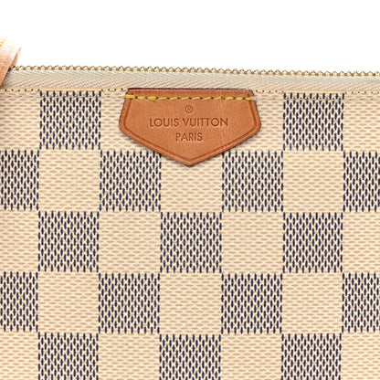 Louis Vuitton Damier Azur Double Zip Pochette 6 of 9