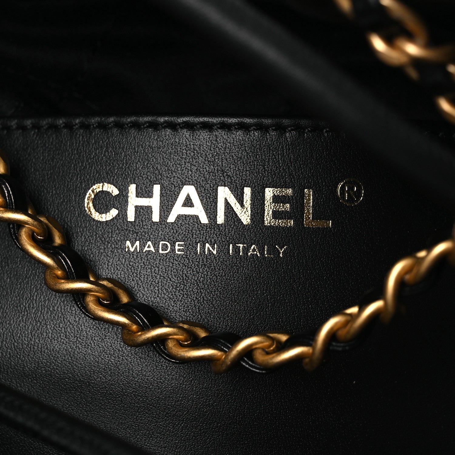 Chanel Shiny Calfskin Quilted Mini Chanel 22 Black 6 of 10