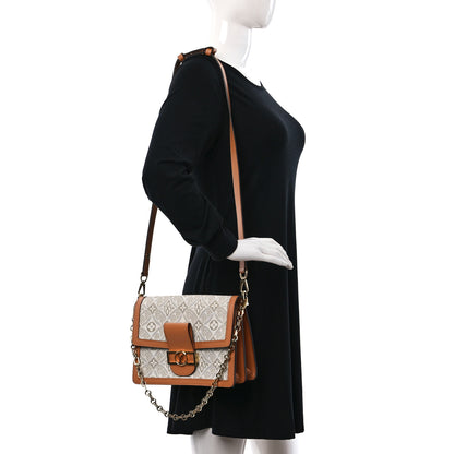 Louis Vuitton Jacquard Since 1854 Dauphine MM Creme 2 of 10