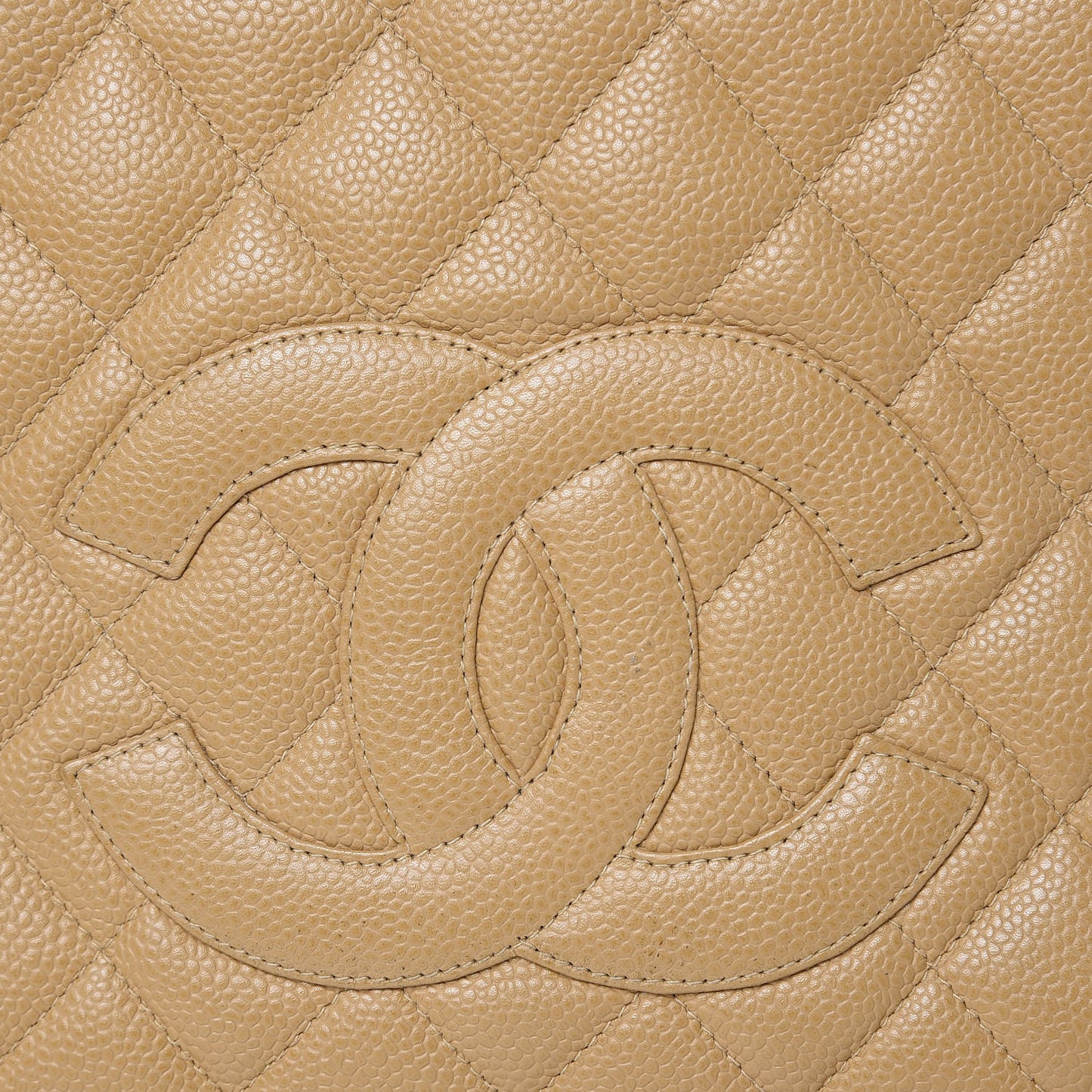 Caviar Quilted Petit Timeless Tote PTT Beige