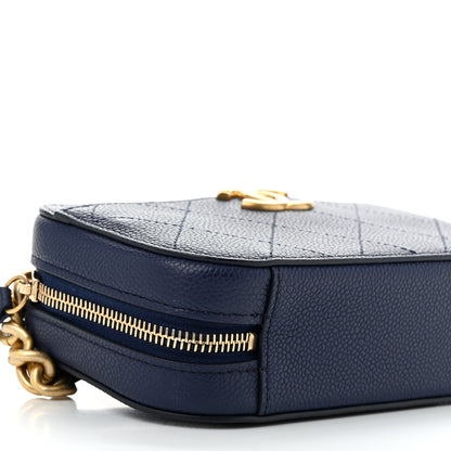 Chanel Caviar Stitched Waist Bag Blue 9 of 10