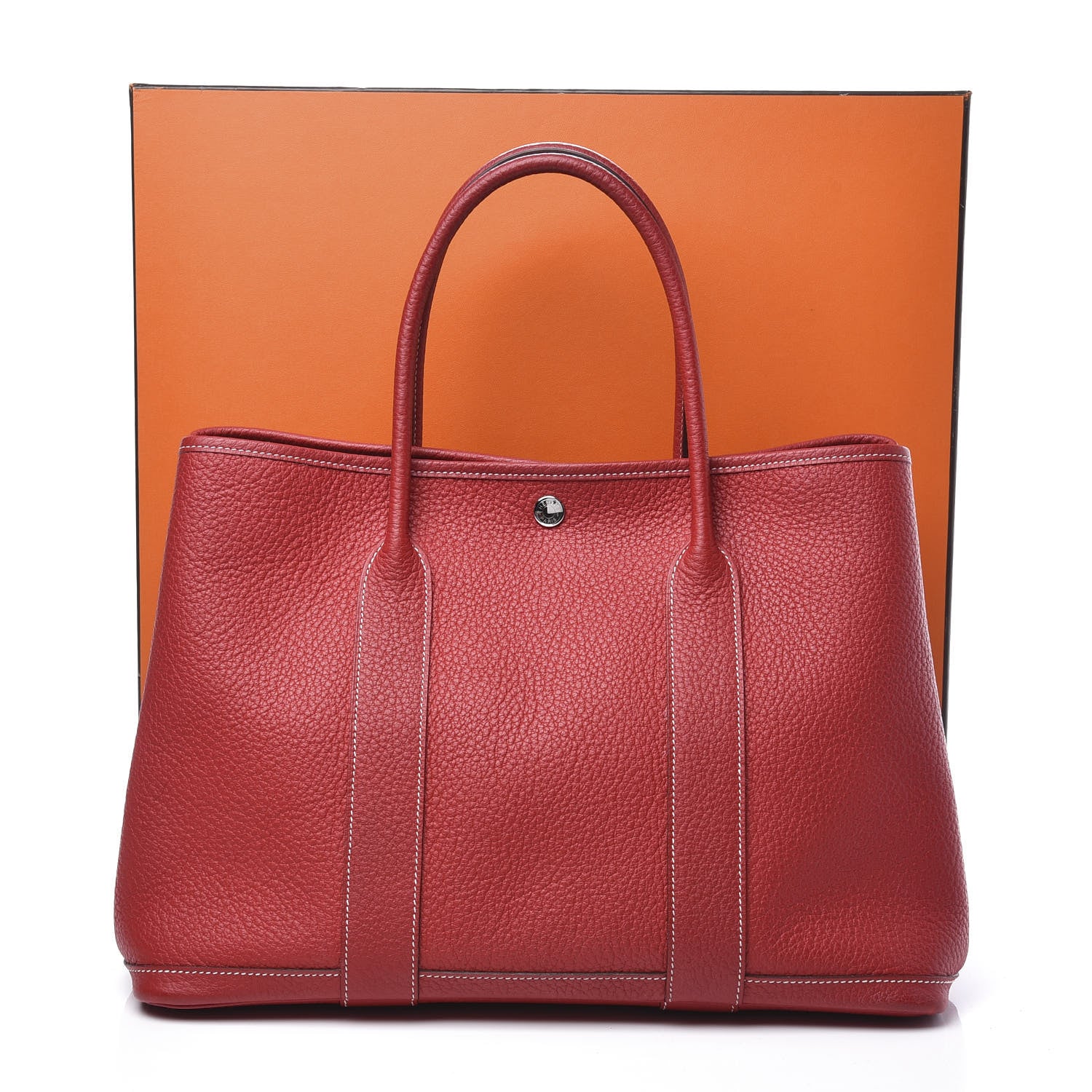 Hermes Vache Country Garden Party 36 MM Rouge Casaque 13 of 13