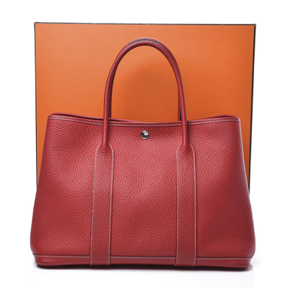 Hermes Vache Country Garden Party 36 MM Rouge Casaque 13 of 13