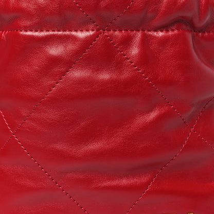Chanel Shiny Calfskin Quilted Mini Chanel 22 Red 8 of 10