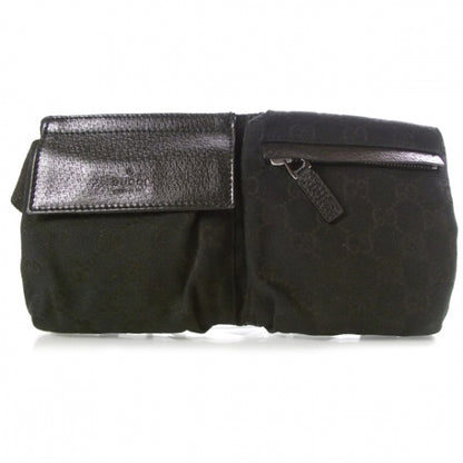 Gucci GG Monogram Double Pocket Belt Bag Black 1 of 9