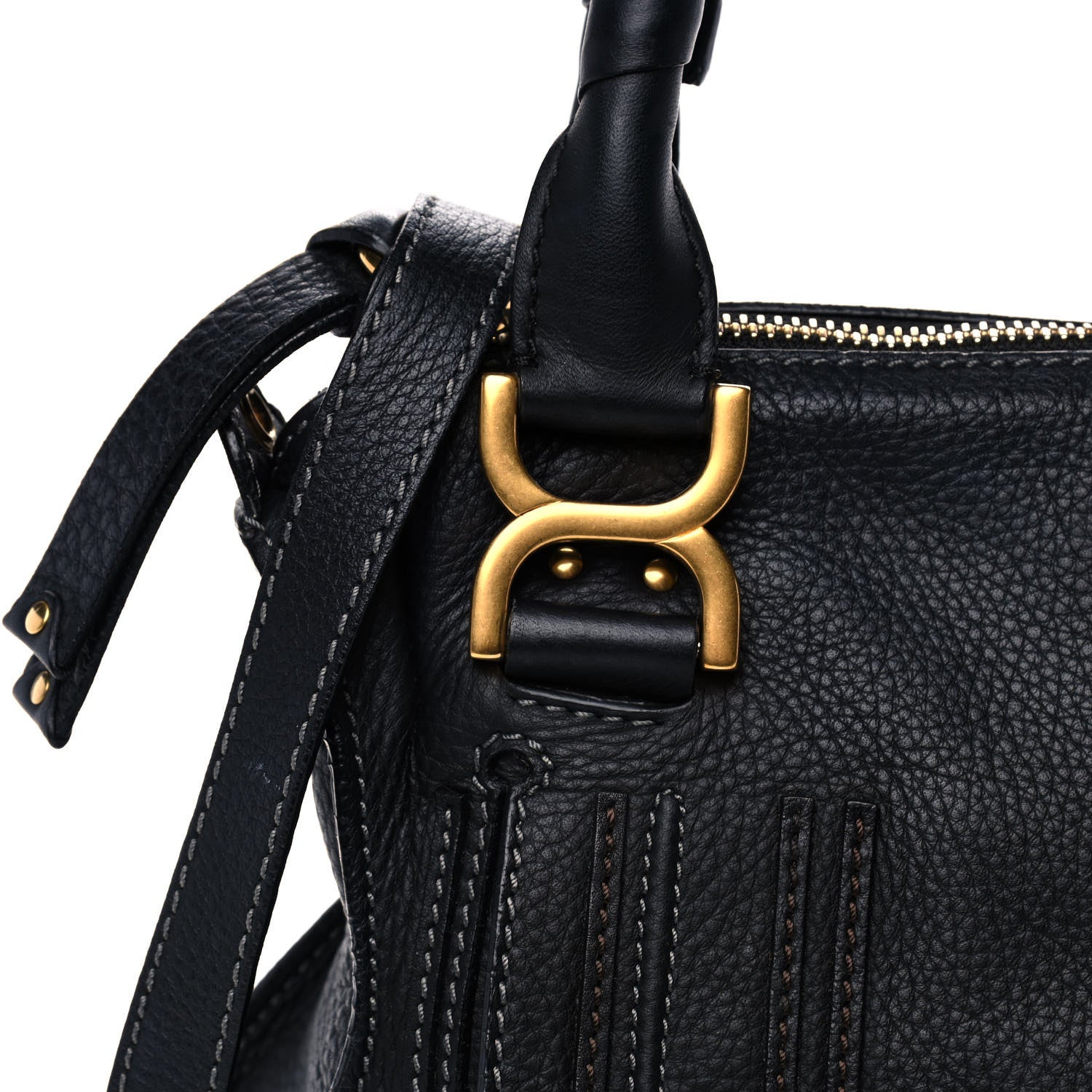 Chloe Calfskin Medium Marcie Satchel Black 14 of 15