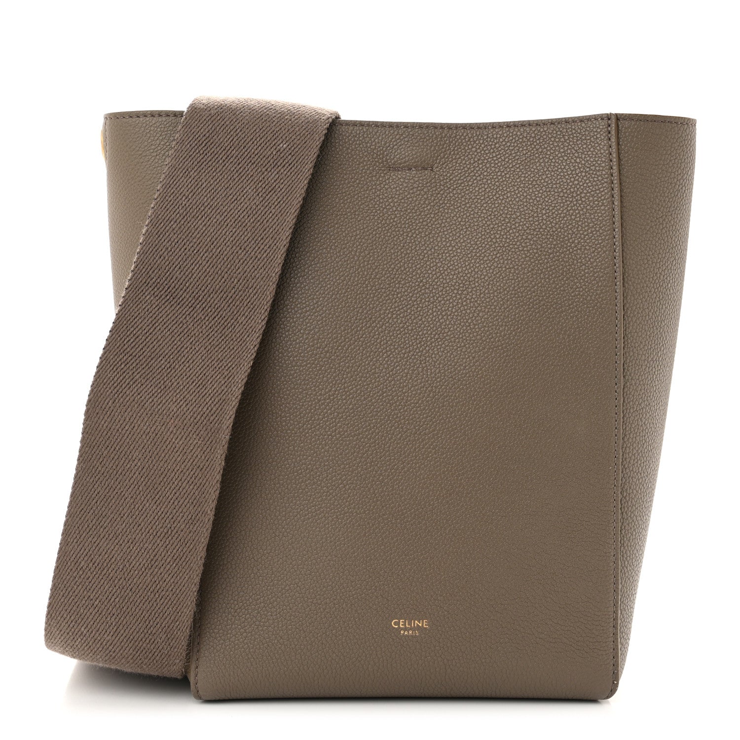 Celine Soft Grained Calfskin Small Sangle Bucket Bag Taupe 1 of 10