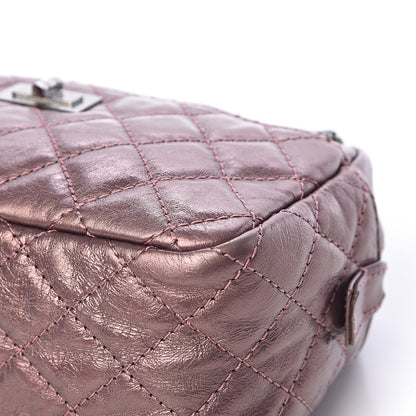 Chanel Metallic Aged Calfskin Quilted Small Reissue Camera Case Rose Fonce 14 of 18