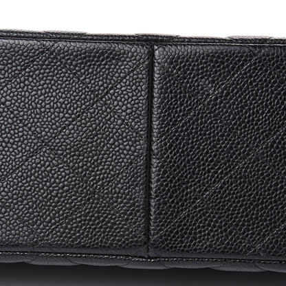 Chanel Caviar Quilted Jumbo Double Flap Black 10 of 15