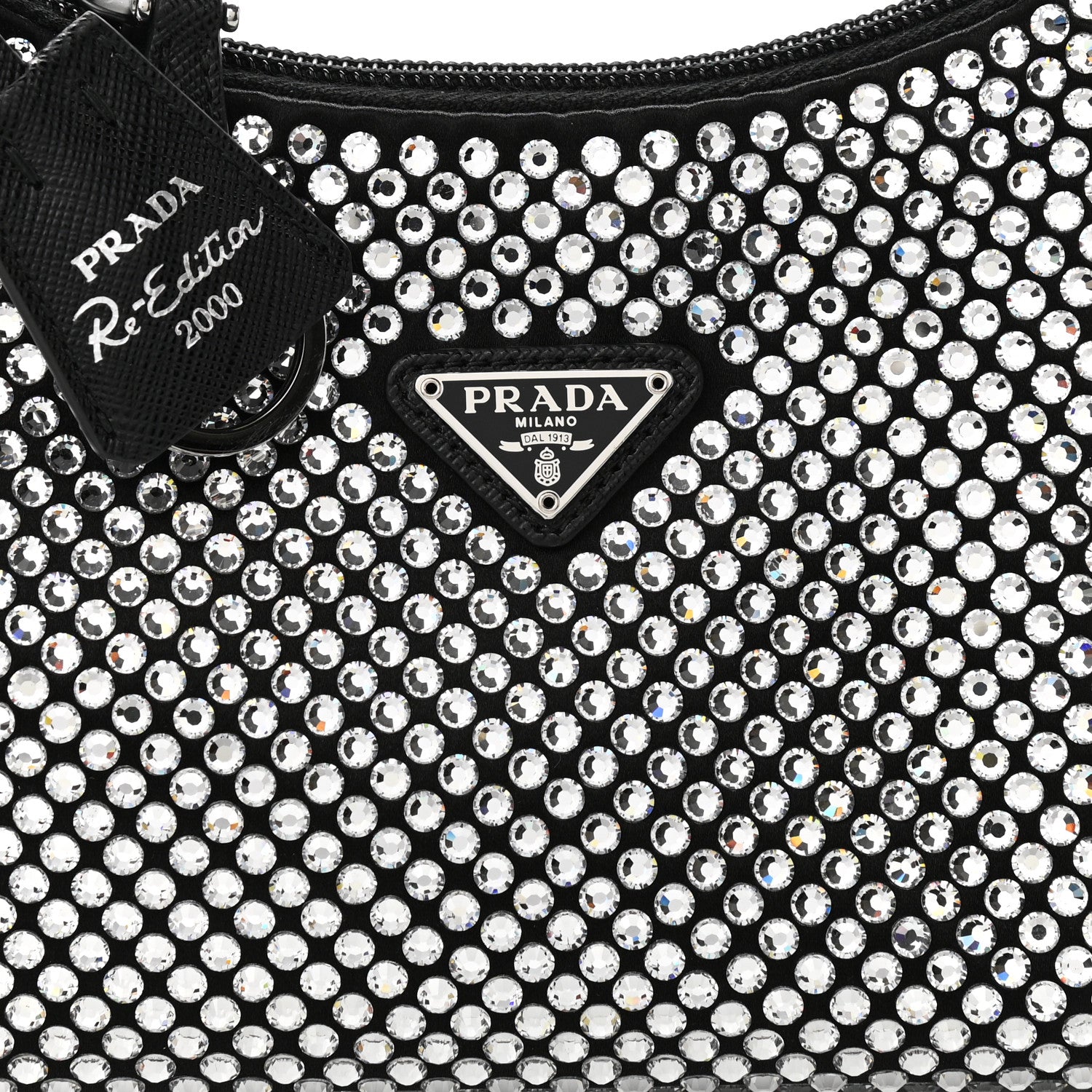 Prada Satin Crystal Mini Re-Edition 2000 Bag Cristal 8 of 11