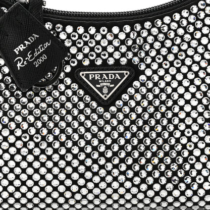 Prada Satin Crystal Mini Re-Edition 2000 Bag Cristal 8 of 11