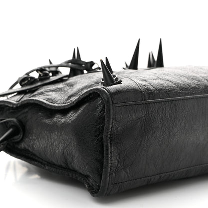 Balenciaga Agneau Spikes Black Hardware S City Black 10 of 12