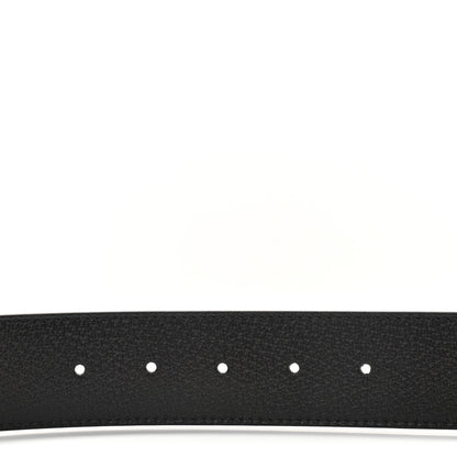 Gucci Textured Dollar Calfskin Double G 40mm Belt 95 38 Dark Cocoa 4 of 5