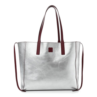 MCM Grained Calfskin Medium Reversible Wandel Tote Ruby Tan 3 of 16