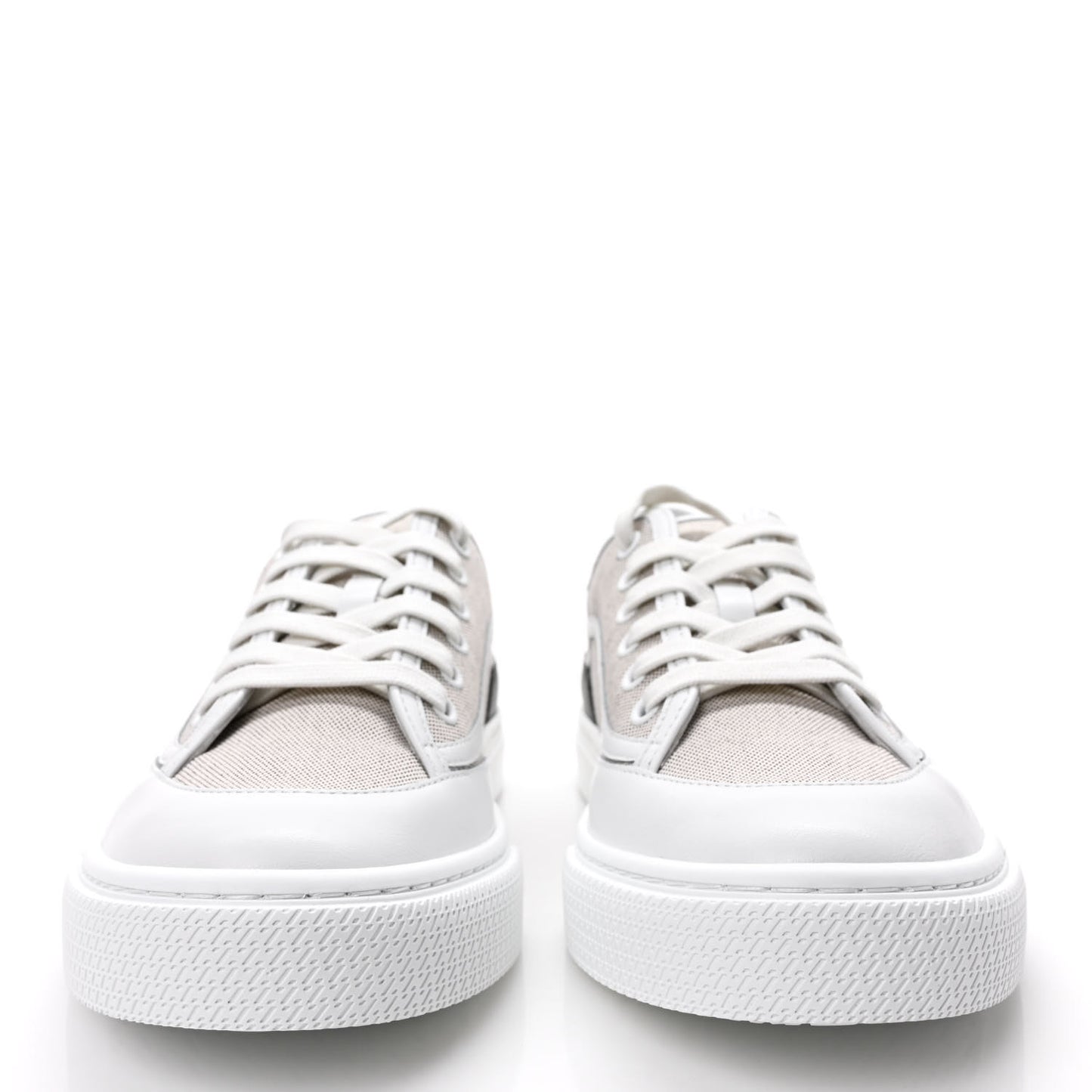Canvas Calfskin Get Sneakers 39 Prunoir White