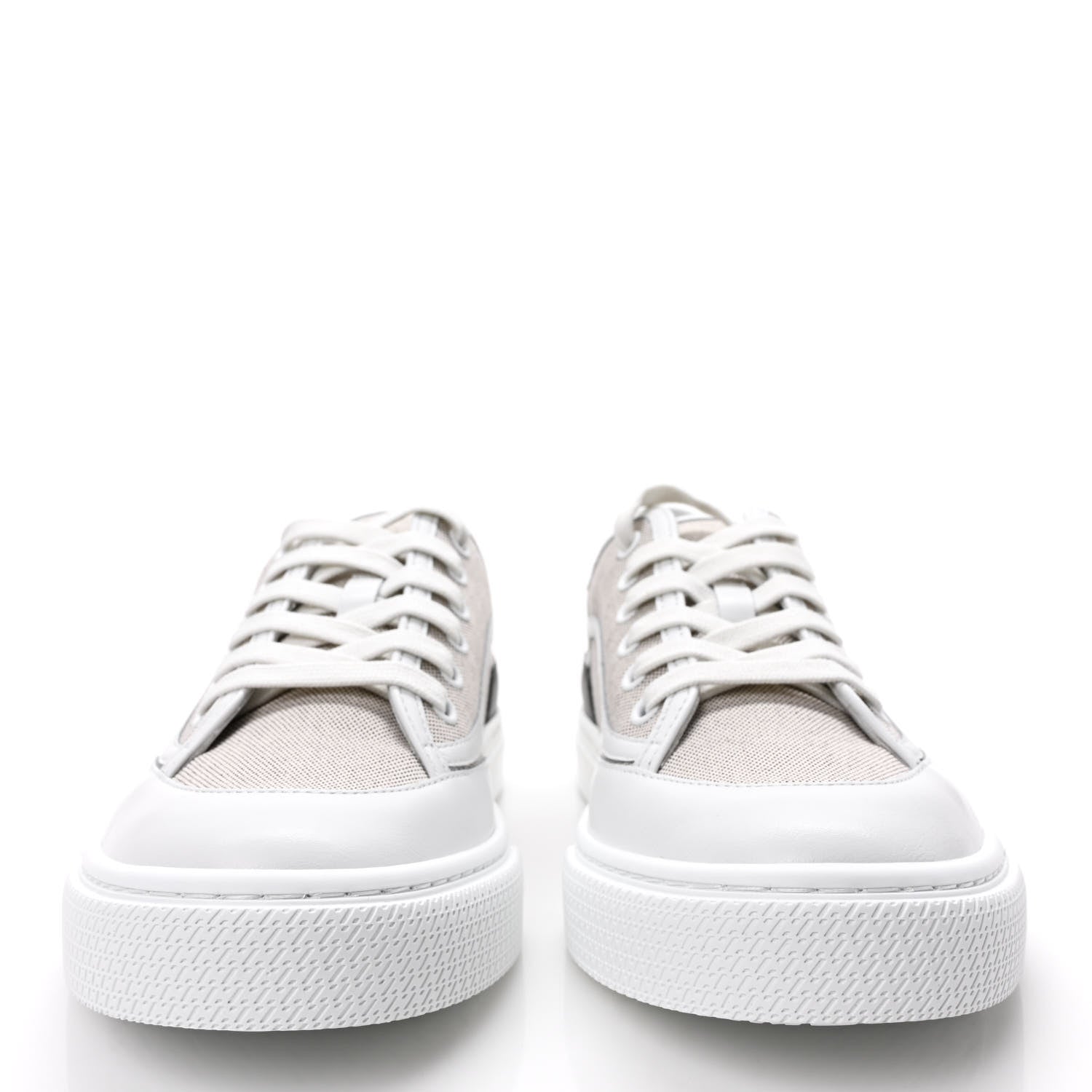 Hermes Canvas Calfskin Get Sneakers 39 Prunoir White 2 of 9