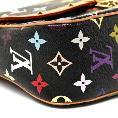 Louis Vuitton Monogram Multicolor Sologne Black 8 of 29