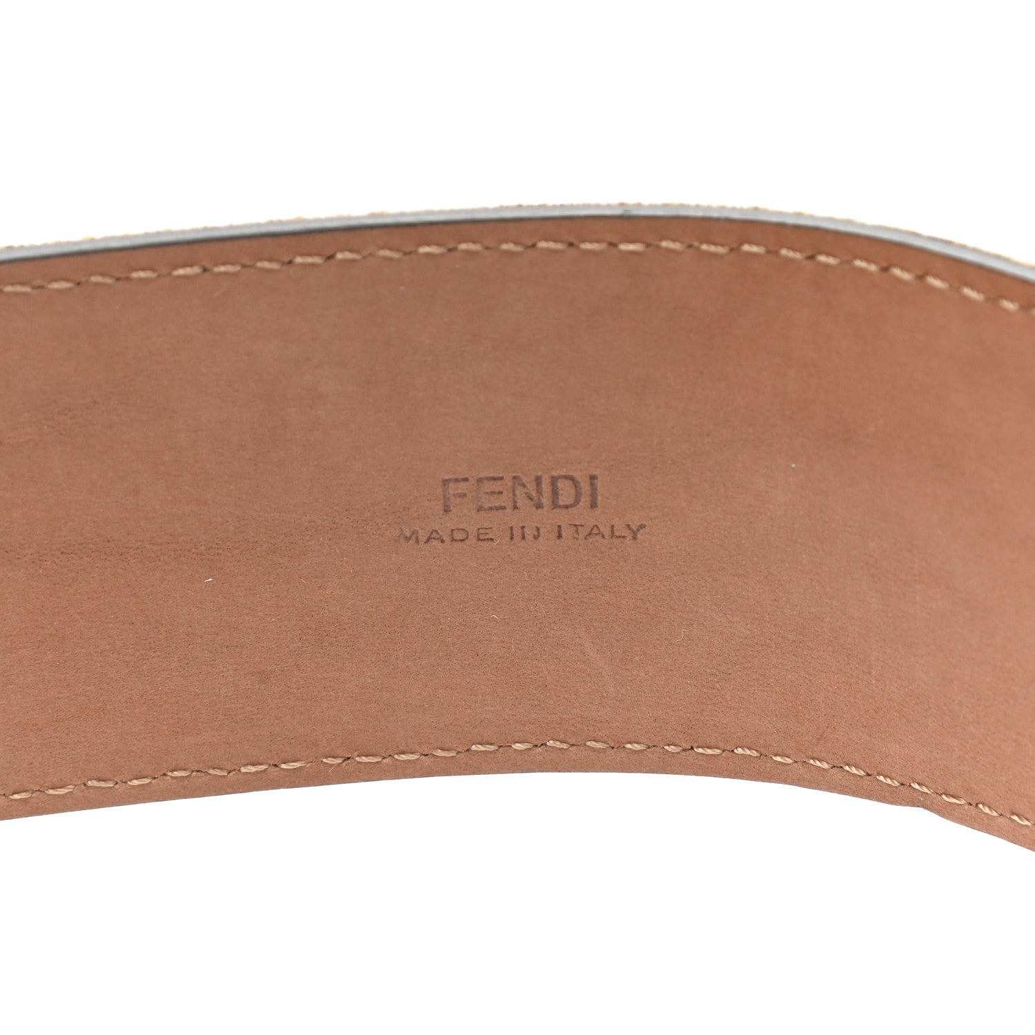 Fendi Velvet FF Belt 85 34 Tobacco 4 of 6