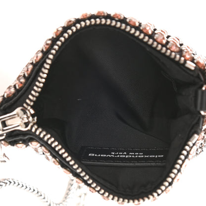 Alexander Wang Mesh Crystal Rhinestone Nano Heiress Pouch Pink 5 of 9