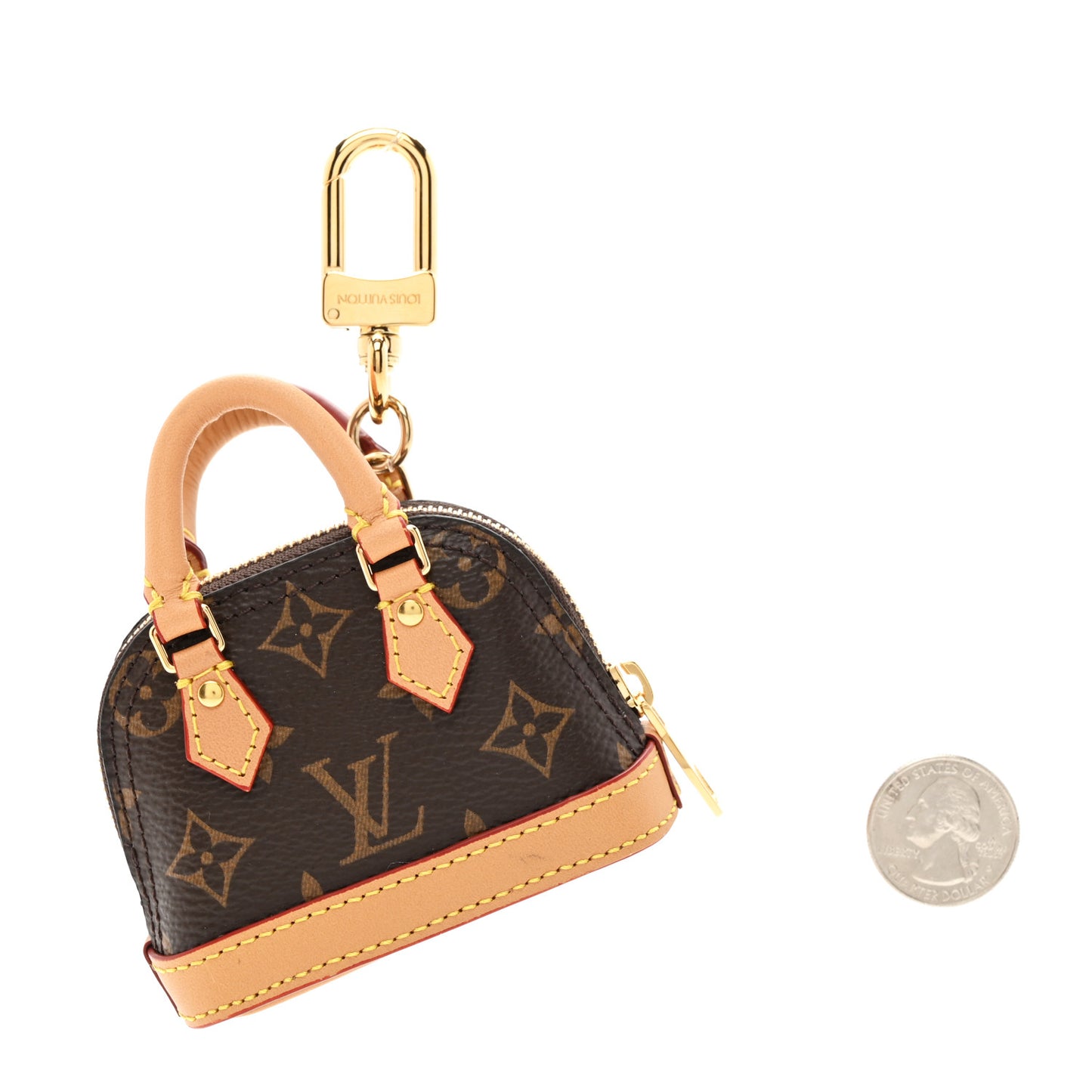 Monogram Micro Alma Bag Charm