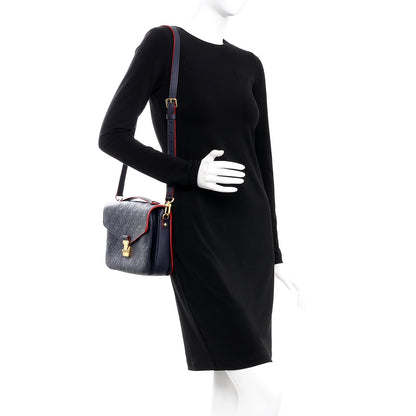 Louis Vuitton Empreinte Pochette Metis Marine Rouge 2 of 8