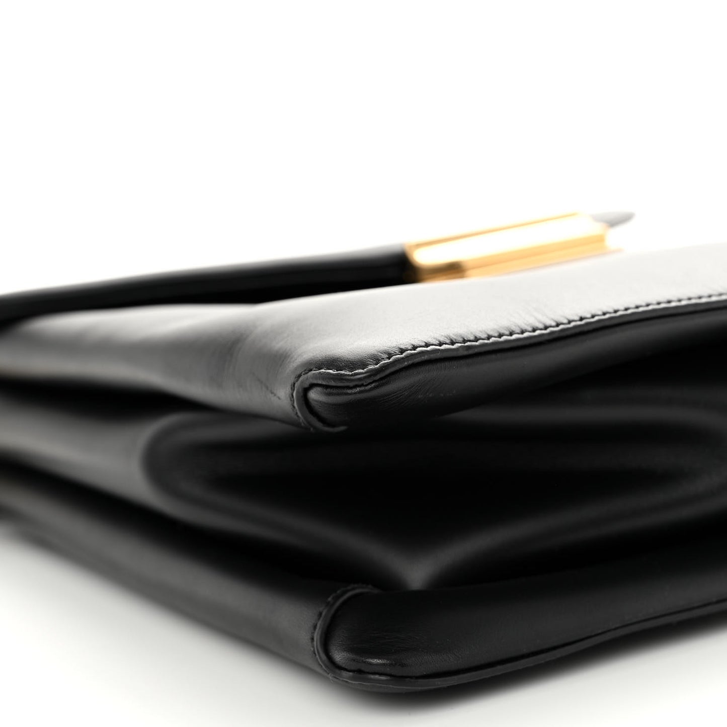 New Calfskin Medium Ingrid Top Handle Bag Black