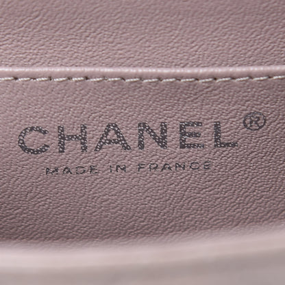 Chanel Caviar Quilted Mini Square Flap Taupe 6 of 10