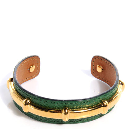 Hermes Courchevel Bamboo Bracelet Vert Clair 1 of 6