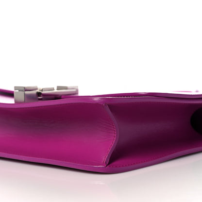 Saint Laurent Smooth Calfskin Le Carre Shoulder Bag Purple 9 of 12