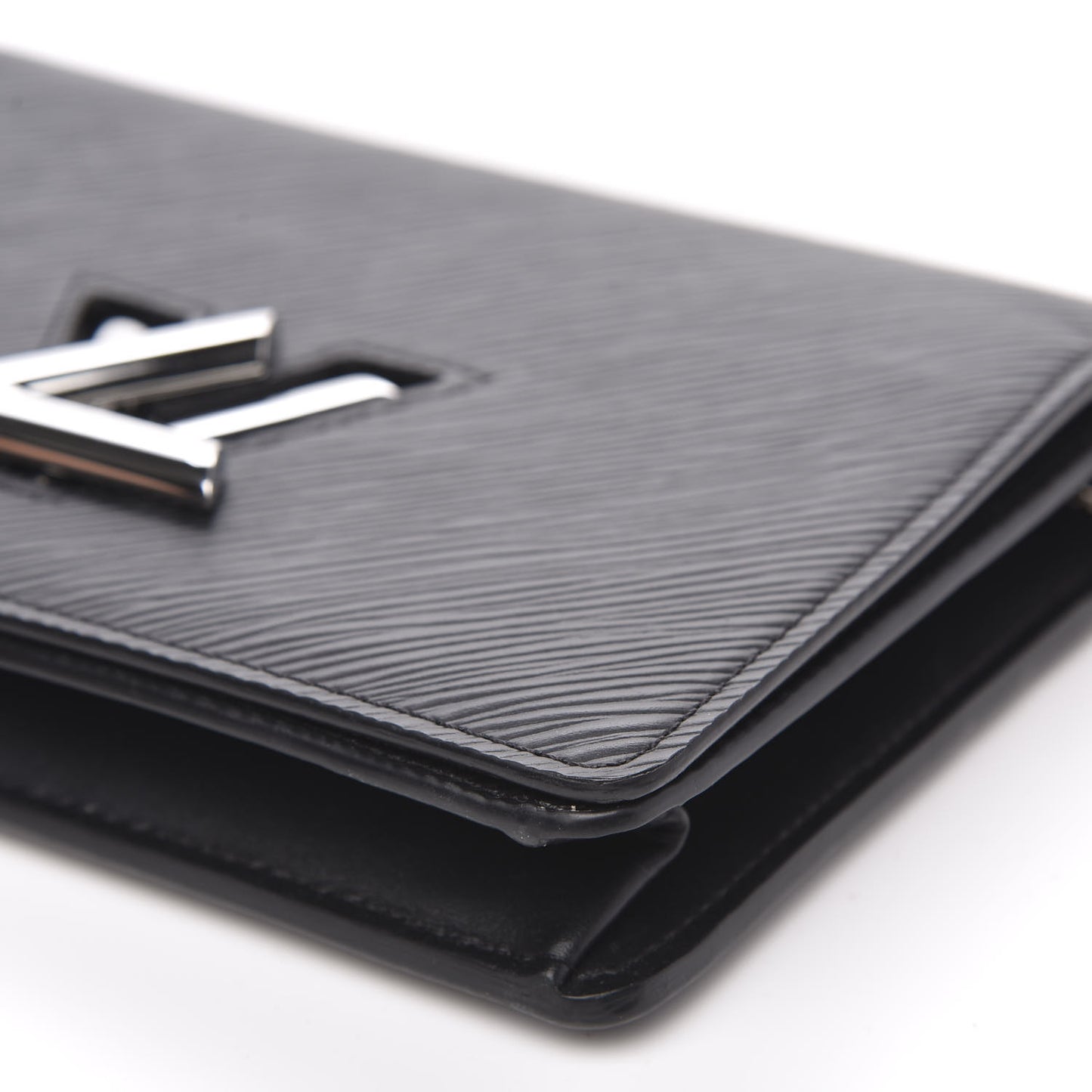 Epi Twist Belt Chain Wallet Black