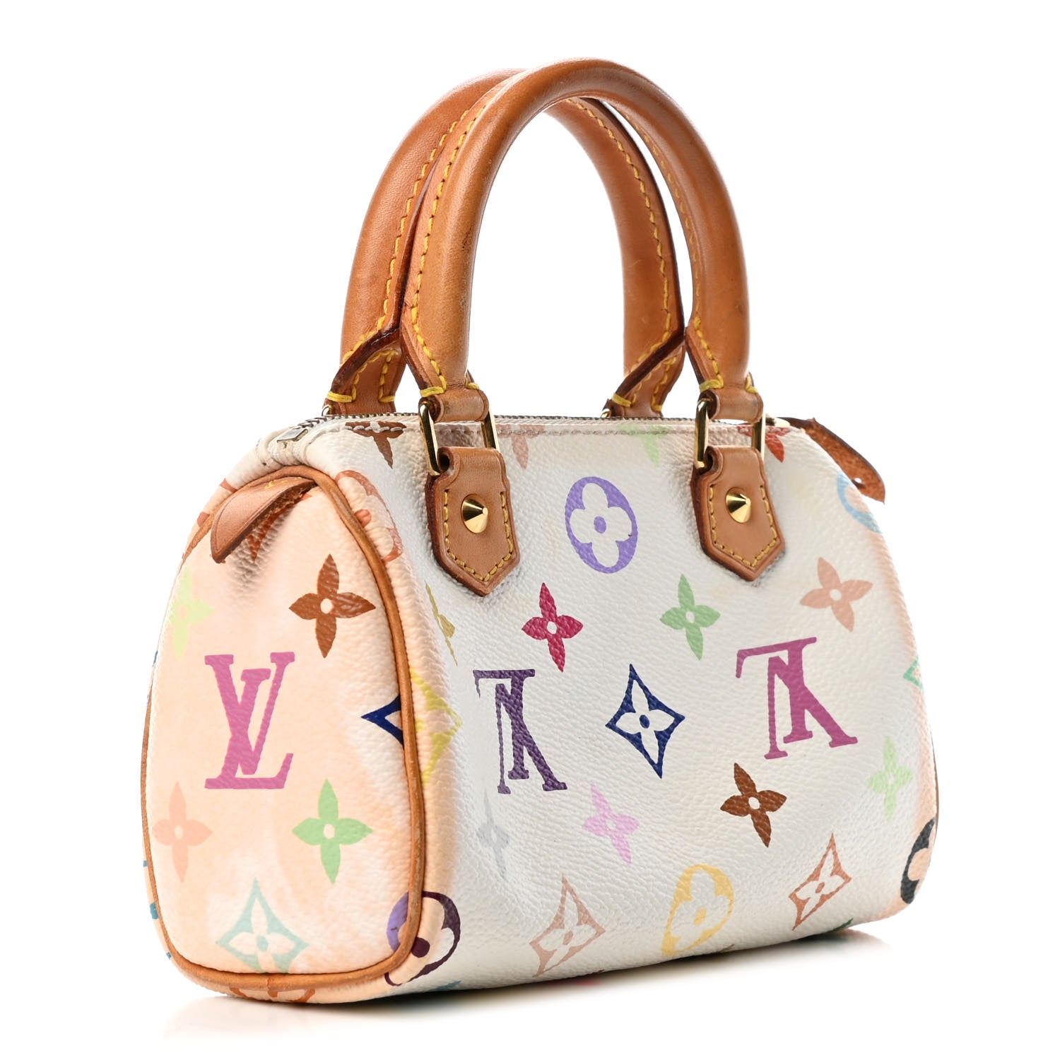 Louis Vuitton Monogram Multicolor Mini Sac HL Speedy White 2 of 6