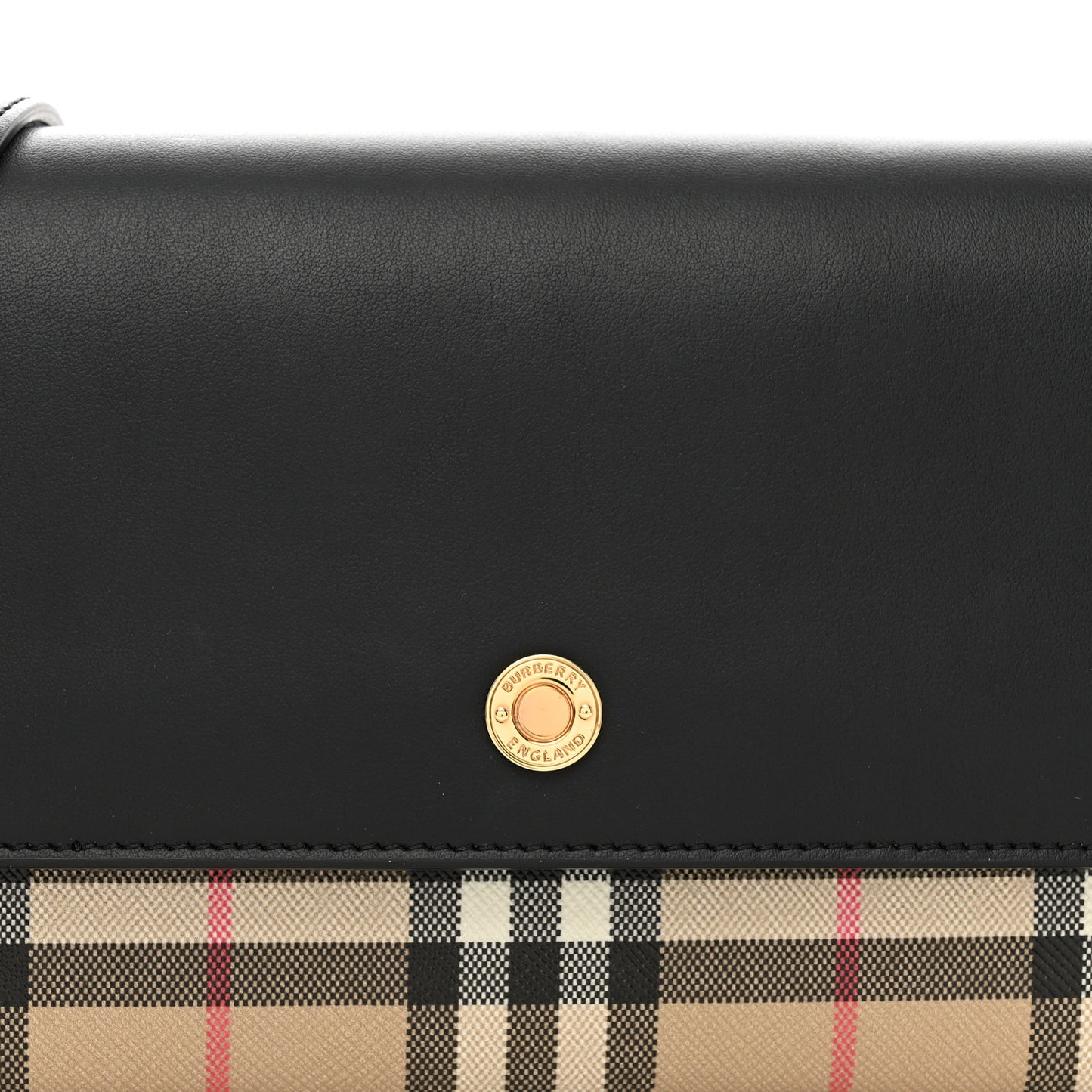Calfskin Vintage Check New Hampshire Bag Black